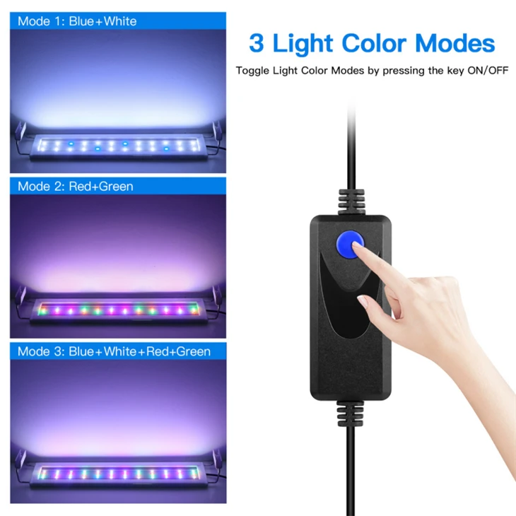 Extendable bracket light, LED aquarium lighting for aquatic plants. suppliers