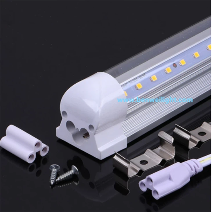 85 - 265V T5 انٹیگریٹڈ ایل ای ڈی ٹیوب لائٹ کلیئر کور