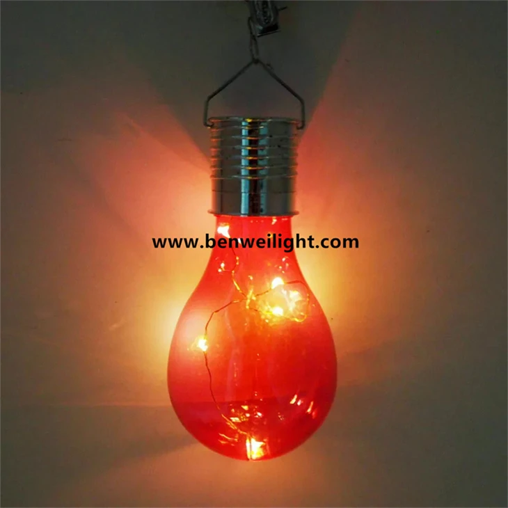 Clip-On Solar LED Light: 5LEDs, Waterproof, Red Shell, 3000K Warm suppliers